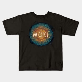 Woke on a trippy Galaxy Kids T-Shirt